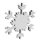 Образец снежинки из пенопласта 5
